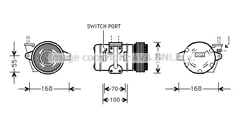 AVA QUALITY COOLING Компрессор, кондиционер PRK030